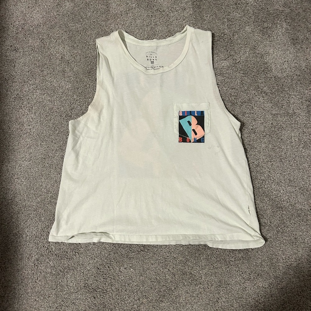 Billabong tank top, great for over a bathing suit or working out